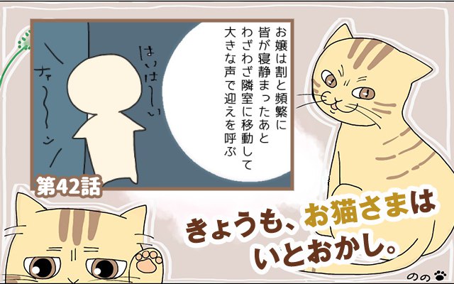 きょうも、お猫さまはいとをかし。【第42話】「身を呈して」