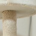 キャットタワーの一番上にいる猫を見たら…あまりにも寝づらそうな体勢に「…