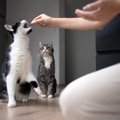 猫の世界でも相手と『譲り合う』ことがある？遊びやごはん…猫たちが一…