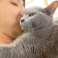普段は凶暴な猫→オフの時はパパに密着して…意外すぎる『まるで別猫のよう…