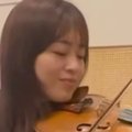 寝る前に『バイオリンの演奏』を始めると、『猫たち』が集まってきて……