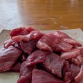 マグロの切り身を食べようと、テーブルの上に置いた結果→『目の前』を見る…