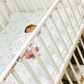 ぐっすりと眠る赤ちゃん→横のほうを見てみると、ネコが……まさかの『2…