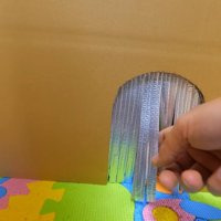 銀色の断熱材の入り口