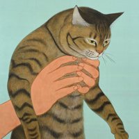 猫の日本画