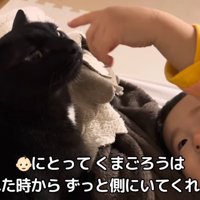 テロップ「赤ちゃん（絵文字）にとってくまごろうは～」