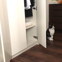 斜め上を見上げて