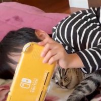 ゲームする男の子