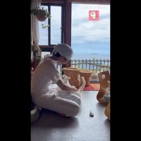 見つめ合うふたり