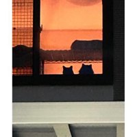 窓際にいる猫たち