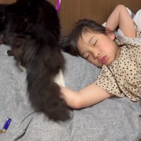 体勢を整える梅ちゃん