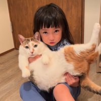 抱っこしようとする女の子