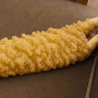 AIが生成した、衣がついたような猫の腹の画像