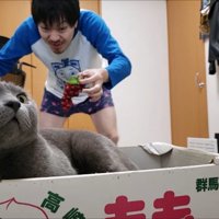 目を見開いた顔