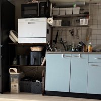 整然としたキッチンが収まる部屋