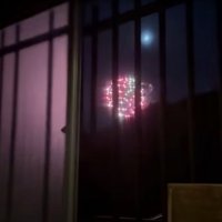 窓から見える花火