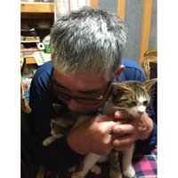 抱かれている猫