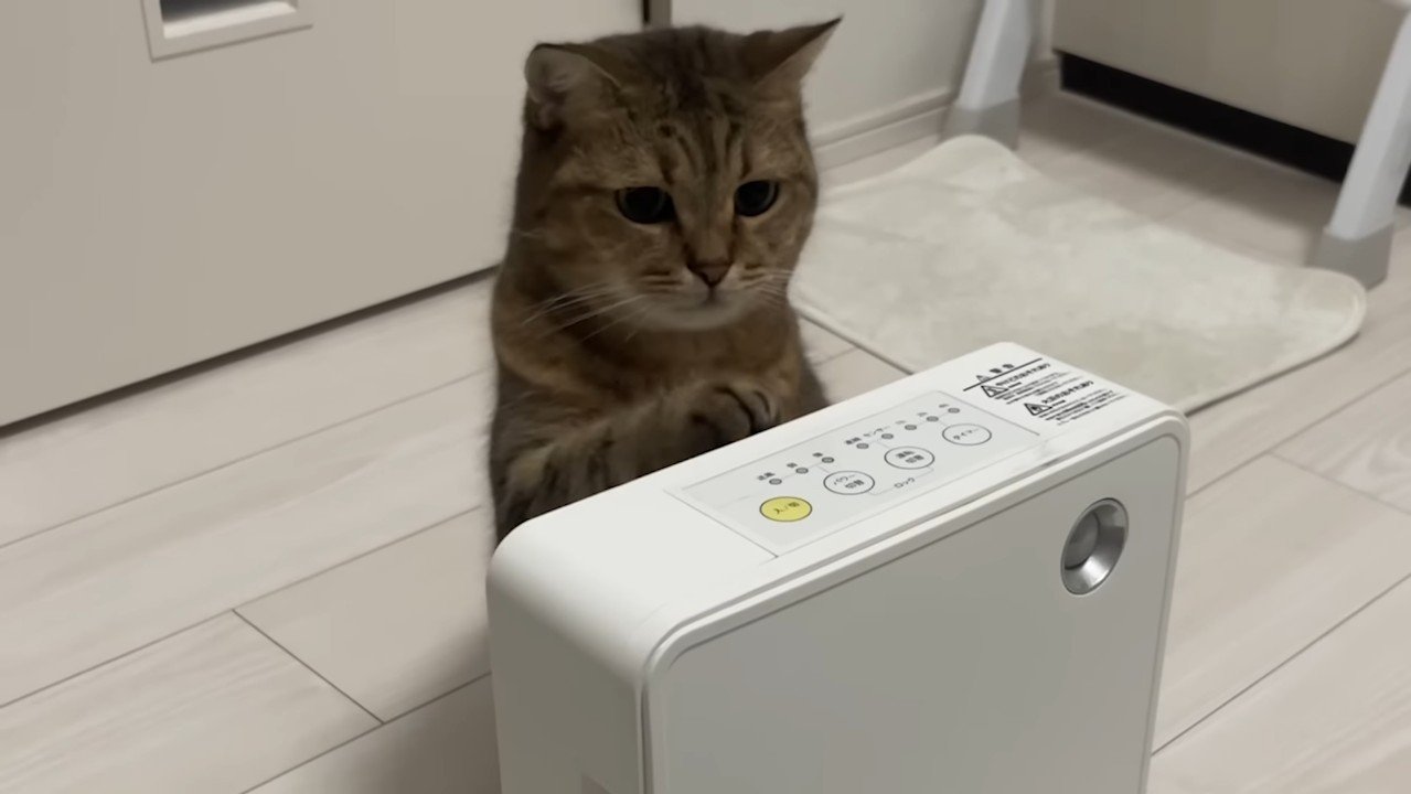 ヒーターにタッチ