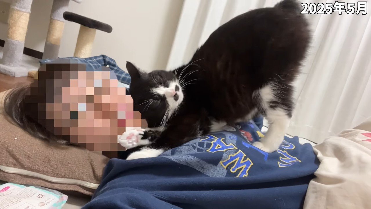 お尻を上げて