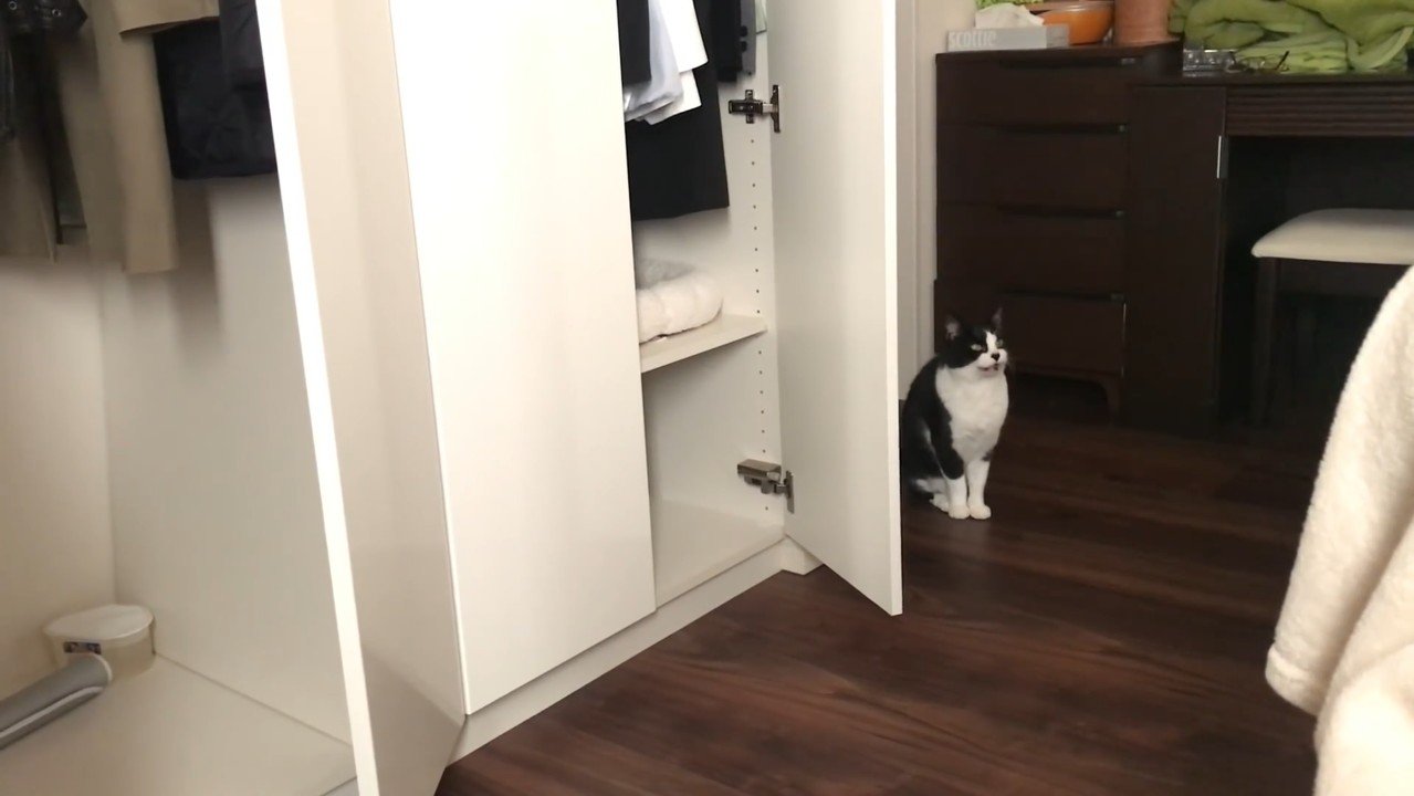 斜め上を見上げて