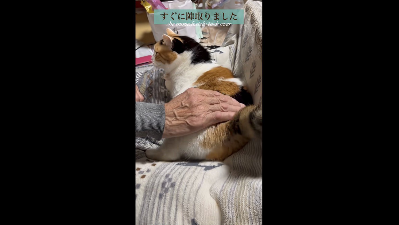 おふとんの上でリラックス
