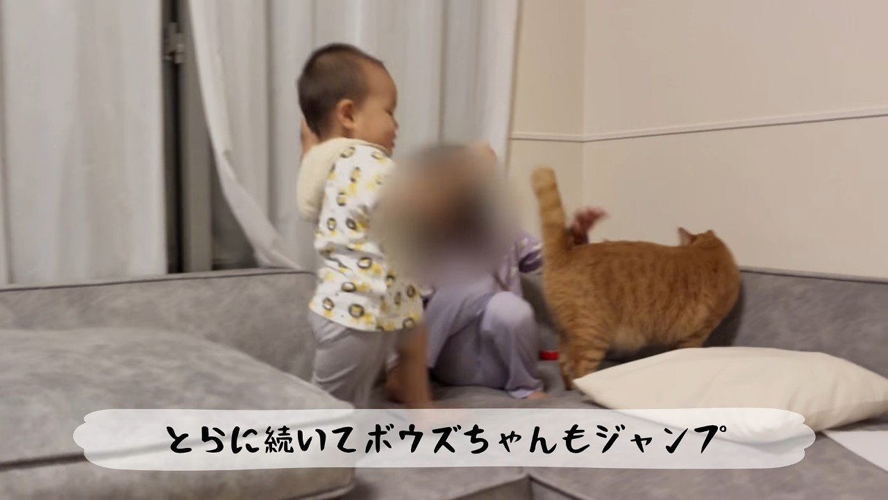 ボウズちゃんもジャンプ