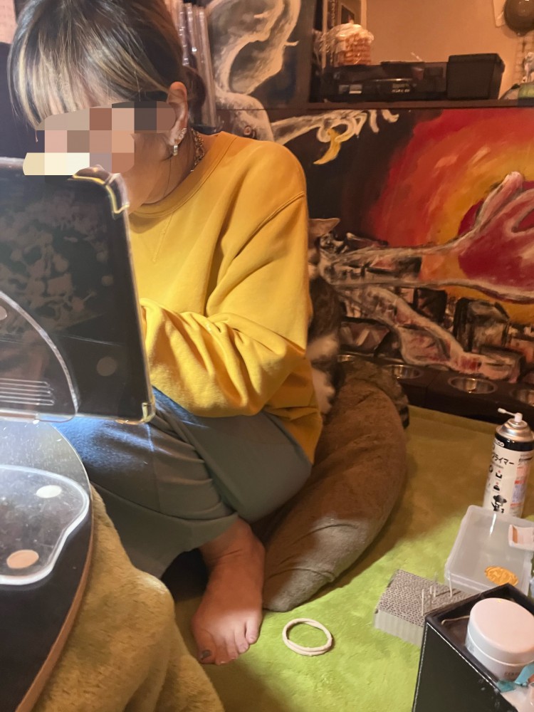 作業中の女性