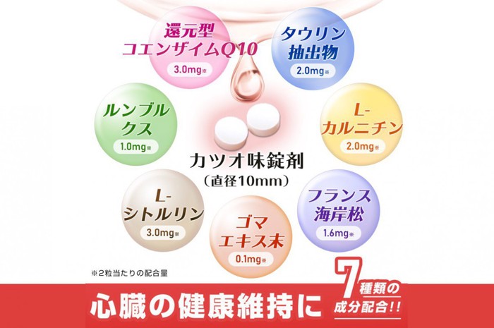 猫用サプリ「毎日健心」の錠剤の直径