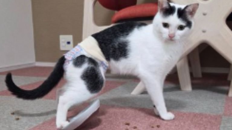 室内にいる猫