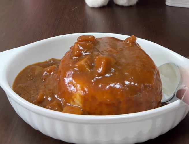 皿の上に乗ったカレーライス