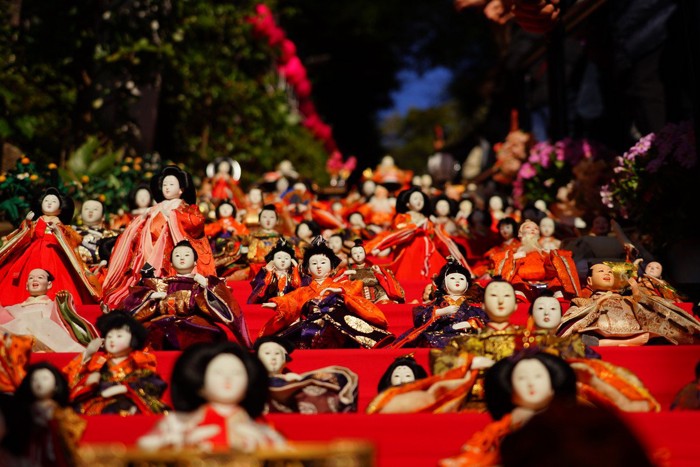 座間神社の雛祭り