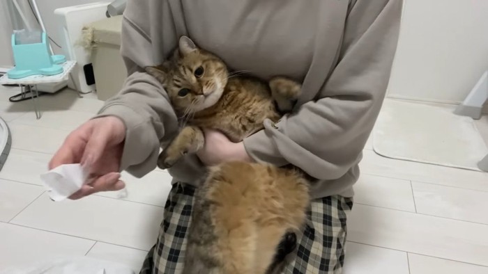 体をくねらせて