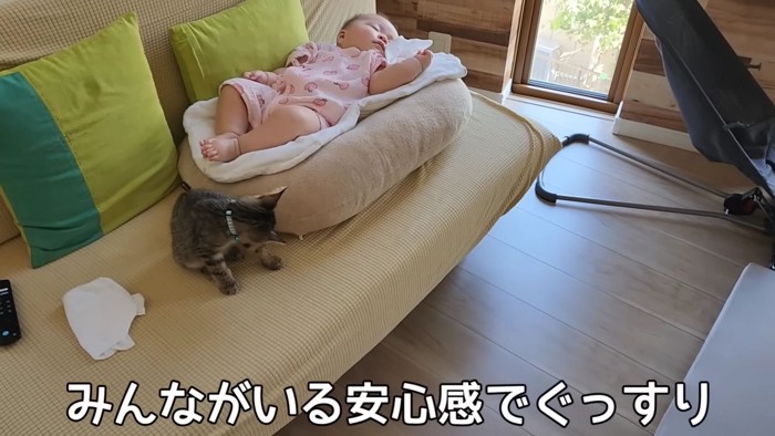 テロップ「みんながいる~」