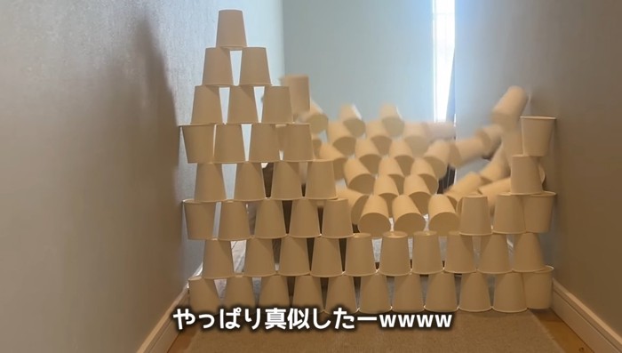 やっぱり真似したー