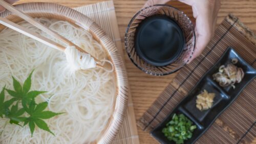 そうめんと薬味