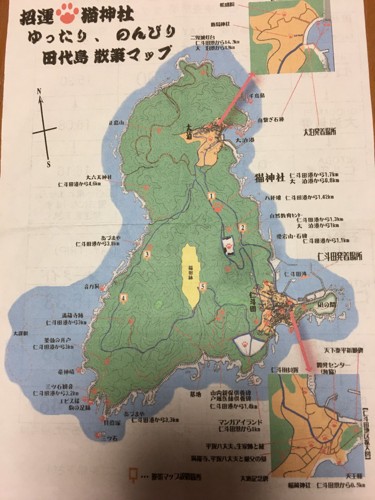 猫島の地図