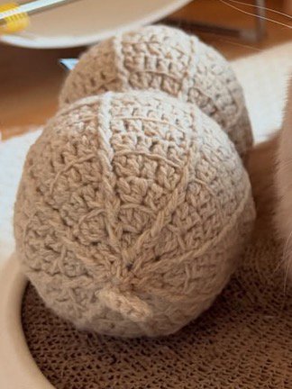 猫の隣に置かれたピーナッツのぬいぐるみ