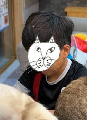 テーブルで勉強をする男の子