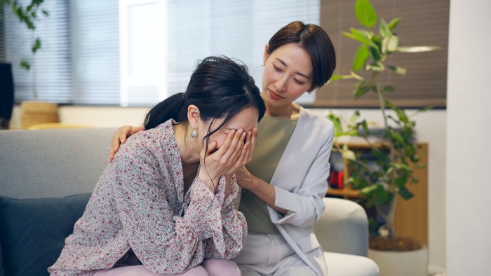 女性を励ます