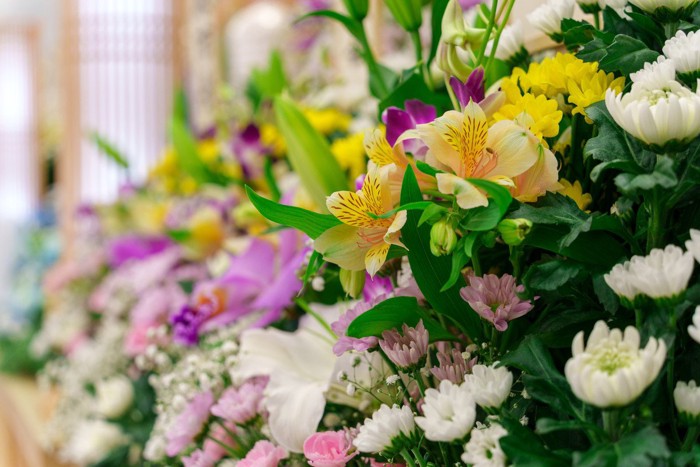 葬式の供花