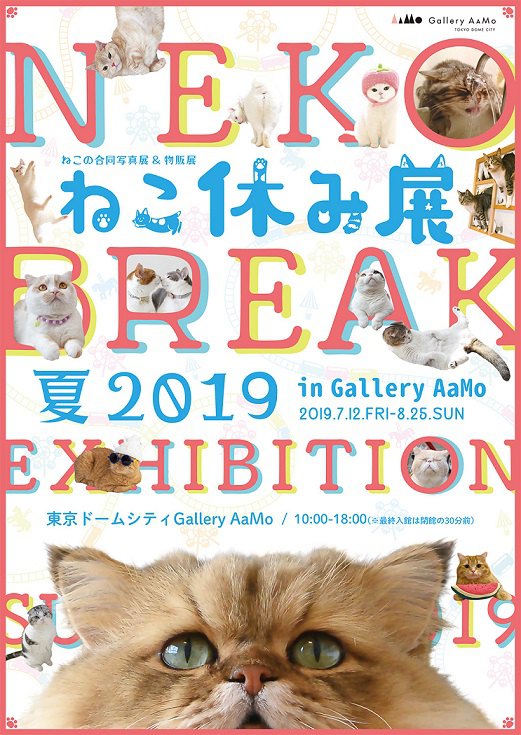 ねこ休み展ポスター