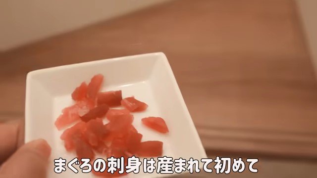 食器の上のマグロ