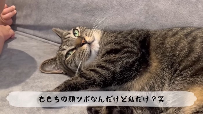 顔のアップ