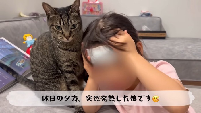 テロップ「休日の夕方、~」