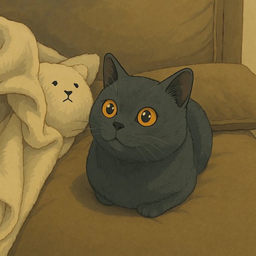 猫のイラスト化画像