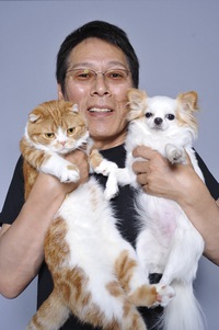 漣さんと猫と犬