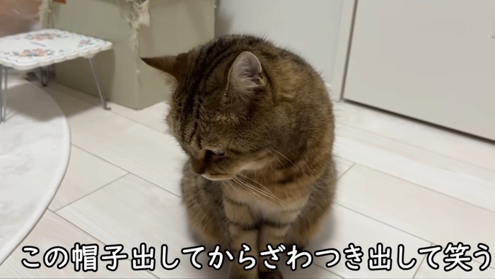「この帽子出してからざわつき出して笑う」