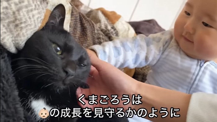 成長を見守るかのように