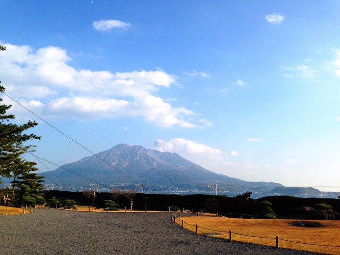 仙厳園からの桜島