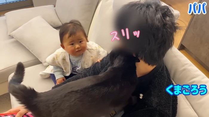 テロップ「パパ・スリッ・くまごろう」